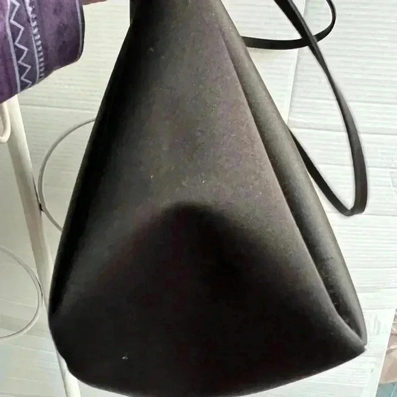 Esprit Black Satin Fabric Shoulder Bag - Picture 10 of 10